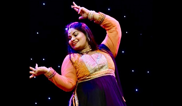 Northwich resident Lalita dancing in Bollywood style