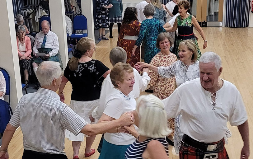 Dancers at The Royal Scottish Country Dance Society