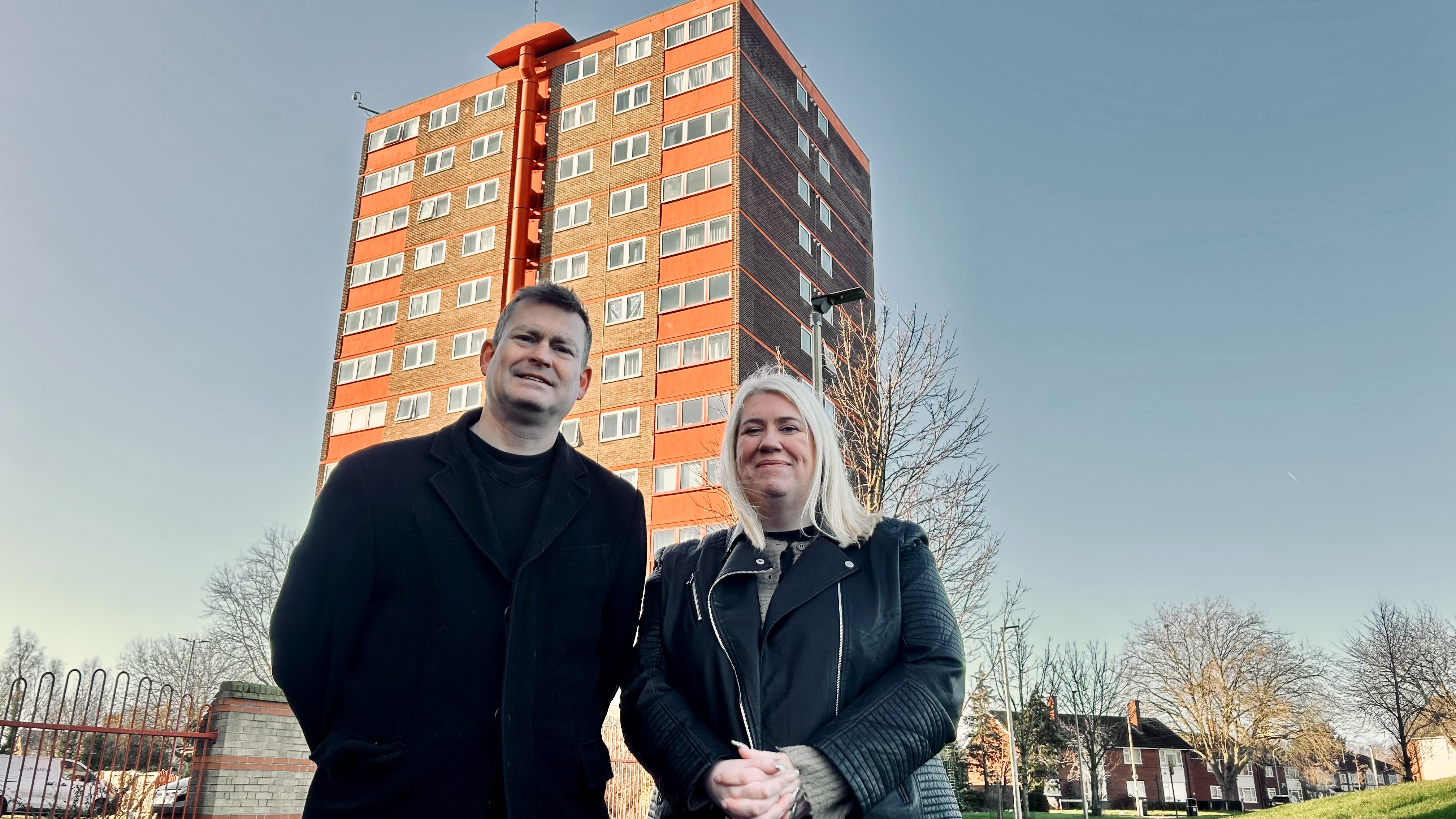 Justin Madders MP and Cllr Lisa Denson