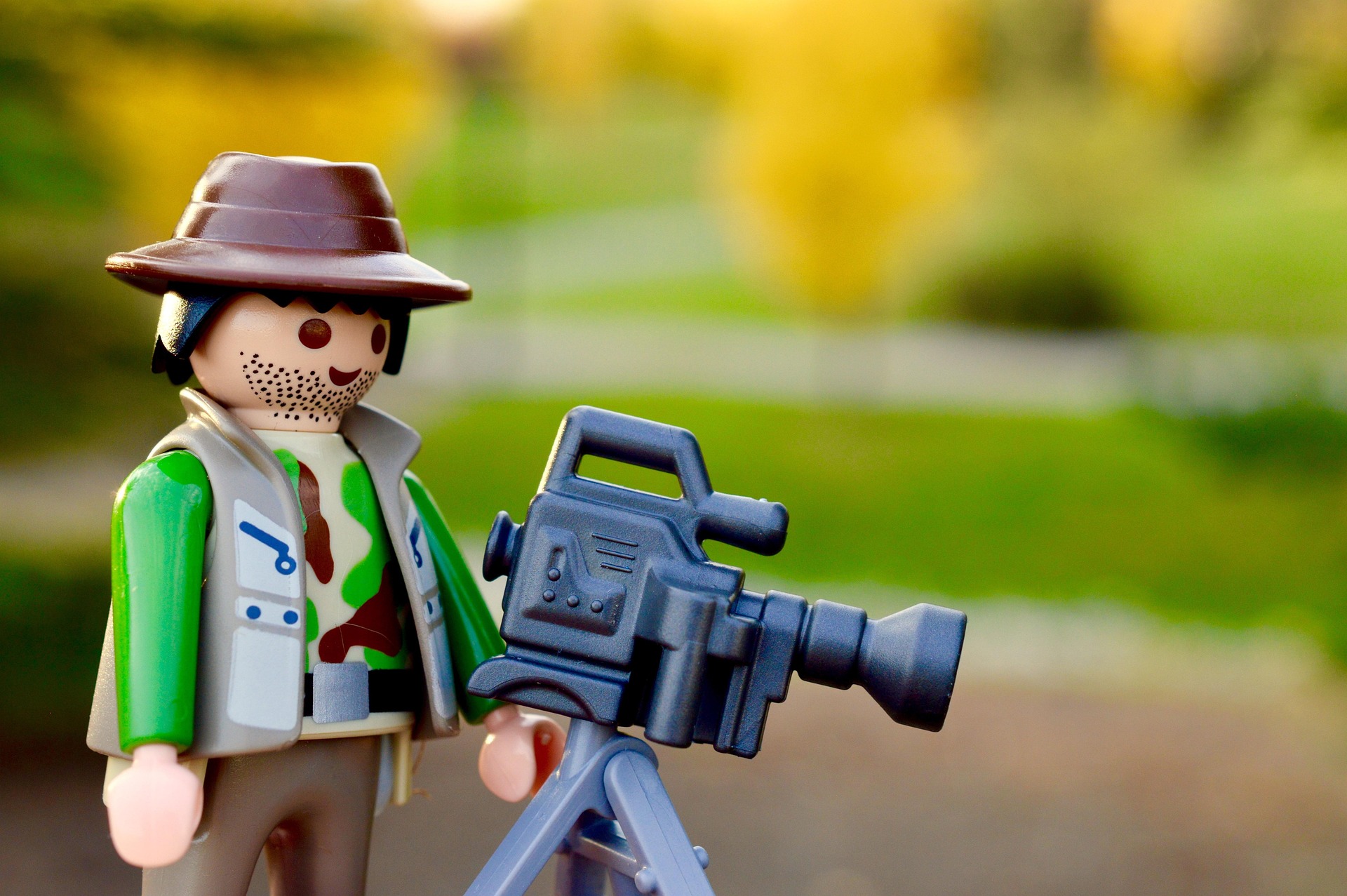 Lego man with camera