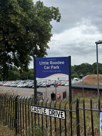 Front view of Little Roodee Car Park