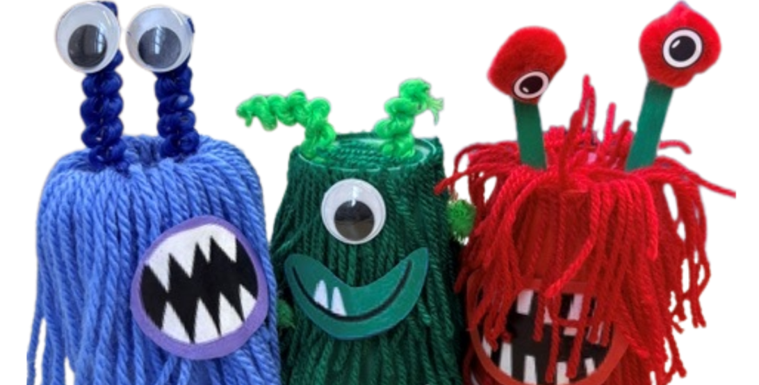 Crafted monsters made from wool