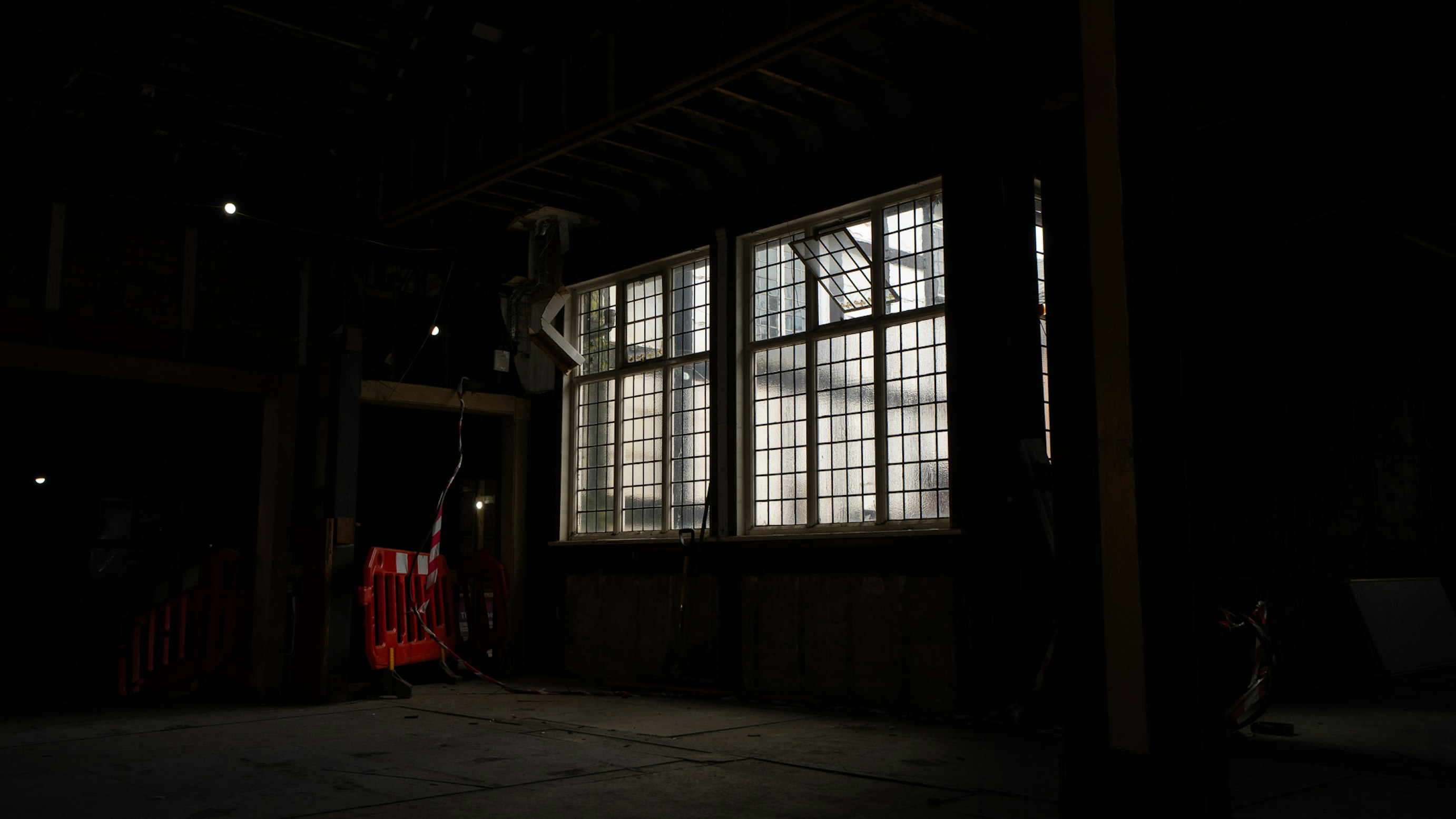 Renovation works inside the building
