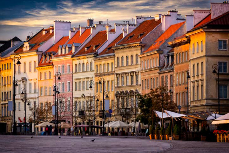A street in Poland.
