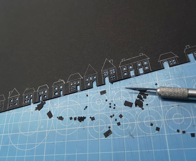 Cut-out paper animation by Lynn Haffenden 