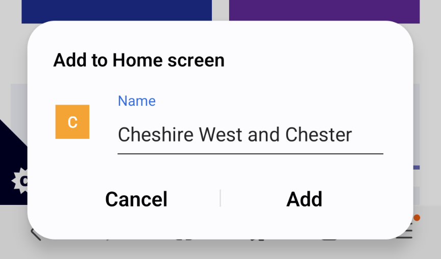 Samsung add to home screen