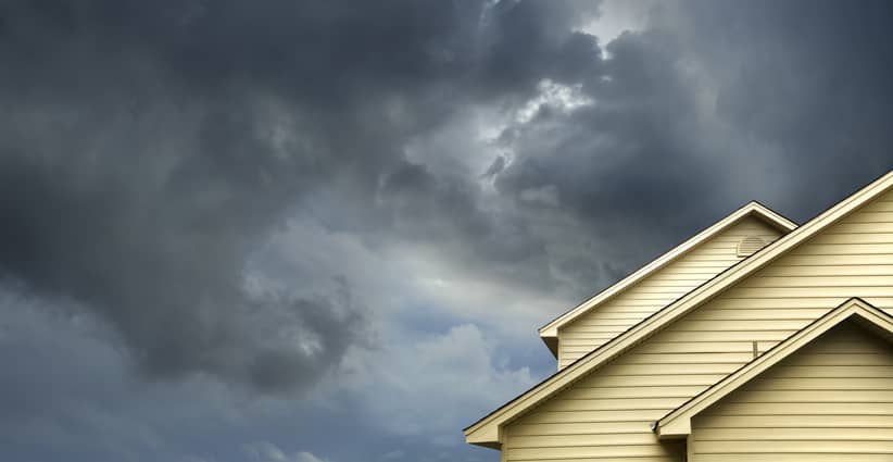 Storm clouds in the sky