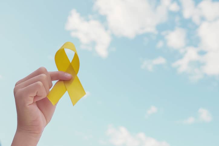 Yellow ribbon for World Suicide Prevention day