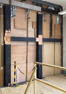 Timber frame repair works