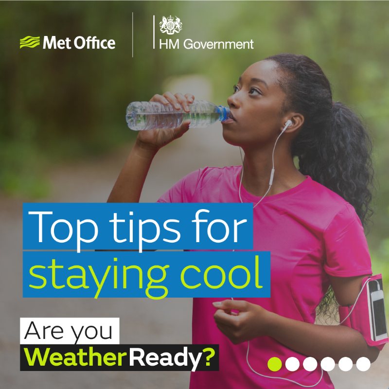 Top tips for staying cool. Are you WeatherReady?