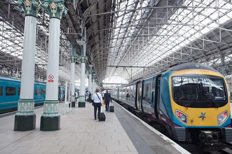 Train at Manchester Piccadilly Station