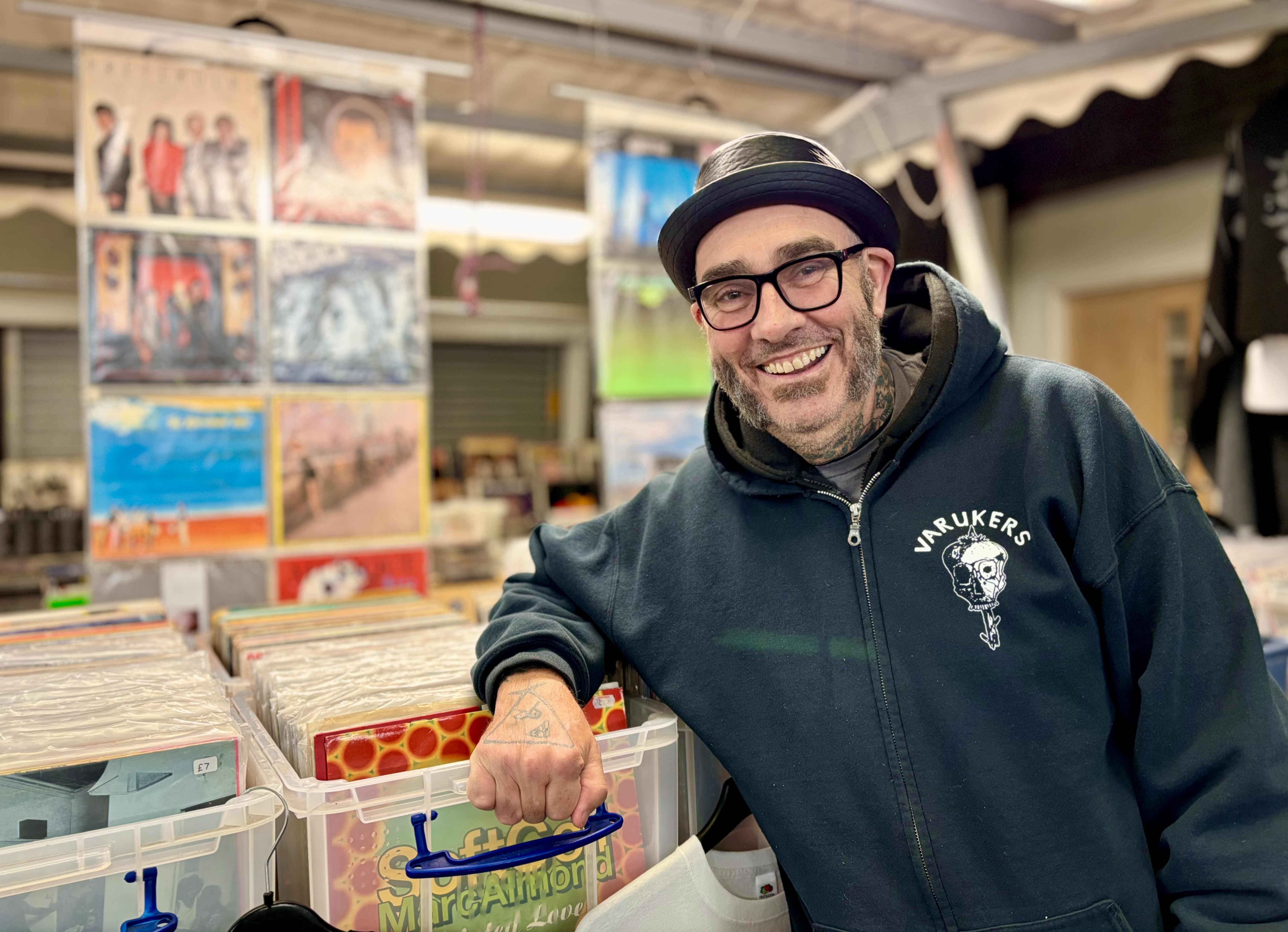 Mark Edwards of Triple J Records & Music at Winsford Market
